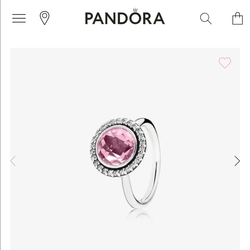 Pandora Brilliant Legacy Ring ( Pink)